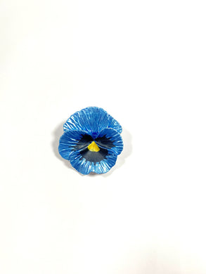 Blue pansy brooch. Clearance sale