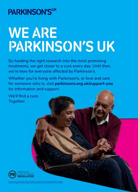 We are Parkinson's UK. We'll find a cure together poster