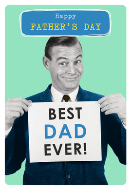 Father's Day card. Best Dad ever