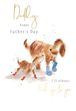 Father's Day card. I'll always look up to you
