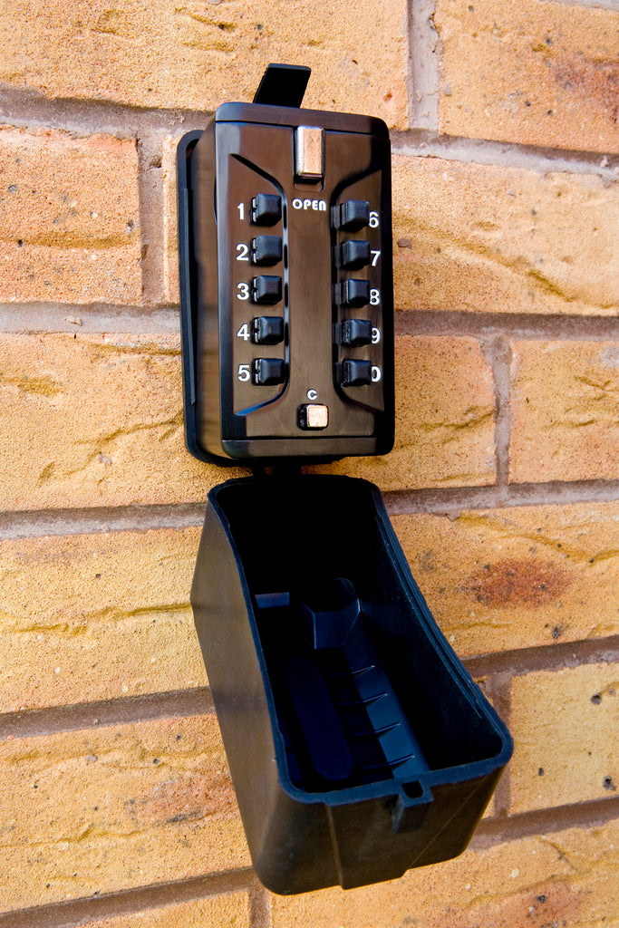 Police approved key safe Parkinson's shop