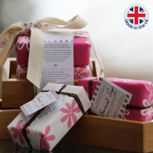 Organic cocoa butter 2 bar and soap dish gift set