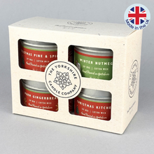 Candle gift pack - 4 Christmas tins