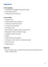 World Parkinson's Day Blueberry, walnut and cinnamon muffin recipe. Download and start baking!