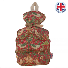 Wheat and lavender bottle - strawberry thief design