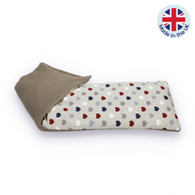 Wheat and lavender bag - hearts design