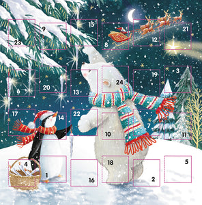 Decorating the tree single Advent card