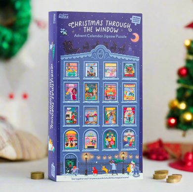 Christmas through the window jigsaw puzzle