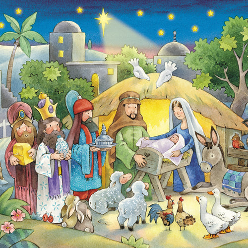 The Nativity single Advent card
