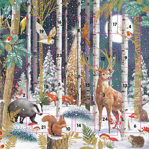 Magical forest single Advent card