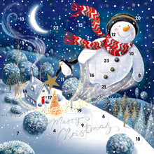 Snowman and moon square Advent calendar