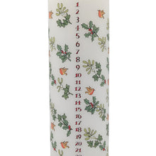 Holly and ivy Advent candle by Alison Gardiner (Pillar)