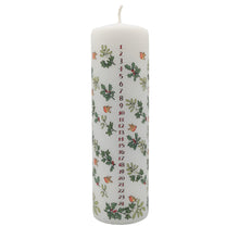 Holly and ivy Advent candle by Alison Gardiner (Pillar)