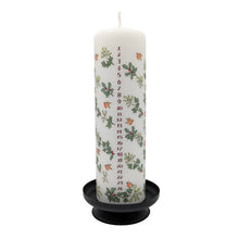 Holly and ivy Advent candle by Alison Gardiner (Pillar)