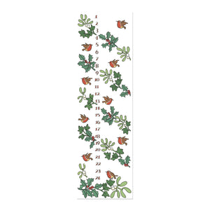 Holly and ivy Advent candle by Alison Gardiner (Slim)