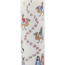 Nativity pillar Advent candle by Alison Gardiner
