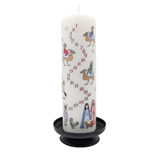 Nativity pillar Advent candle by Alison Gardiner