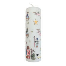 Nativity pillar Advent candle by Alison Gardiner