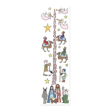 Nativity slim Advent candle by Alison Gardiner