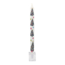 Christmas trees slim Advent candle by Alison Gardiner
