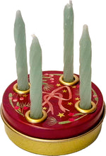 Mini Advent wreath tin - assorted designs