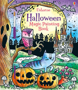 Halloween Magic Painting Book and paintbrush