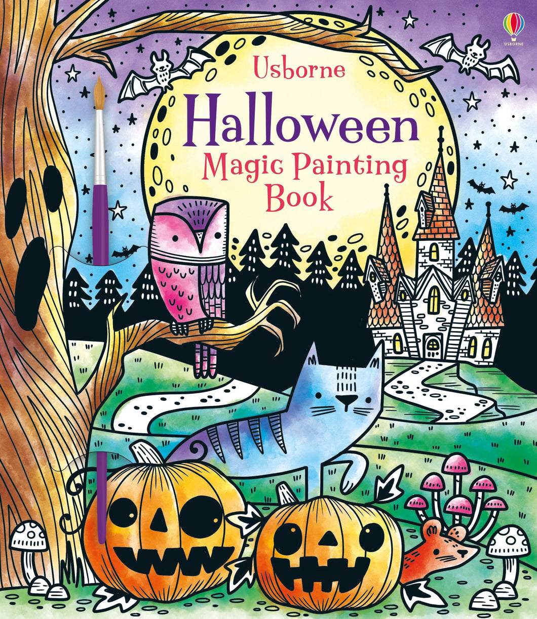 Halloween Magic Painting Book and paintbrush