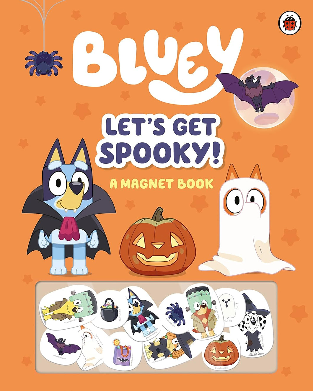 Black Friday offer. Bluey Let's Get Spooky book with magnets