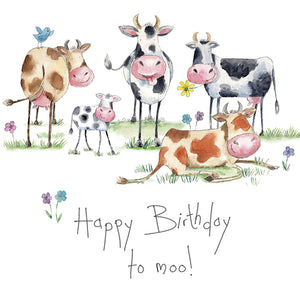 Humour charity birthday cards. Pack of 10 cards, 5 designs, 2 of each