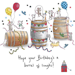 Humour charity birthday cards. Pack of 10 cards, 5 designs, 2 of each