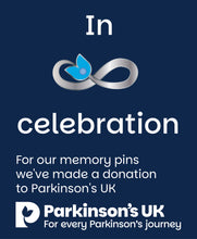 Parkinson's UK In celebration pin badge - pack of 10