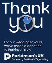 Parkinson's UK wedding favours tulip ring - pack of 10