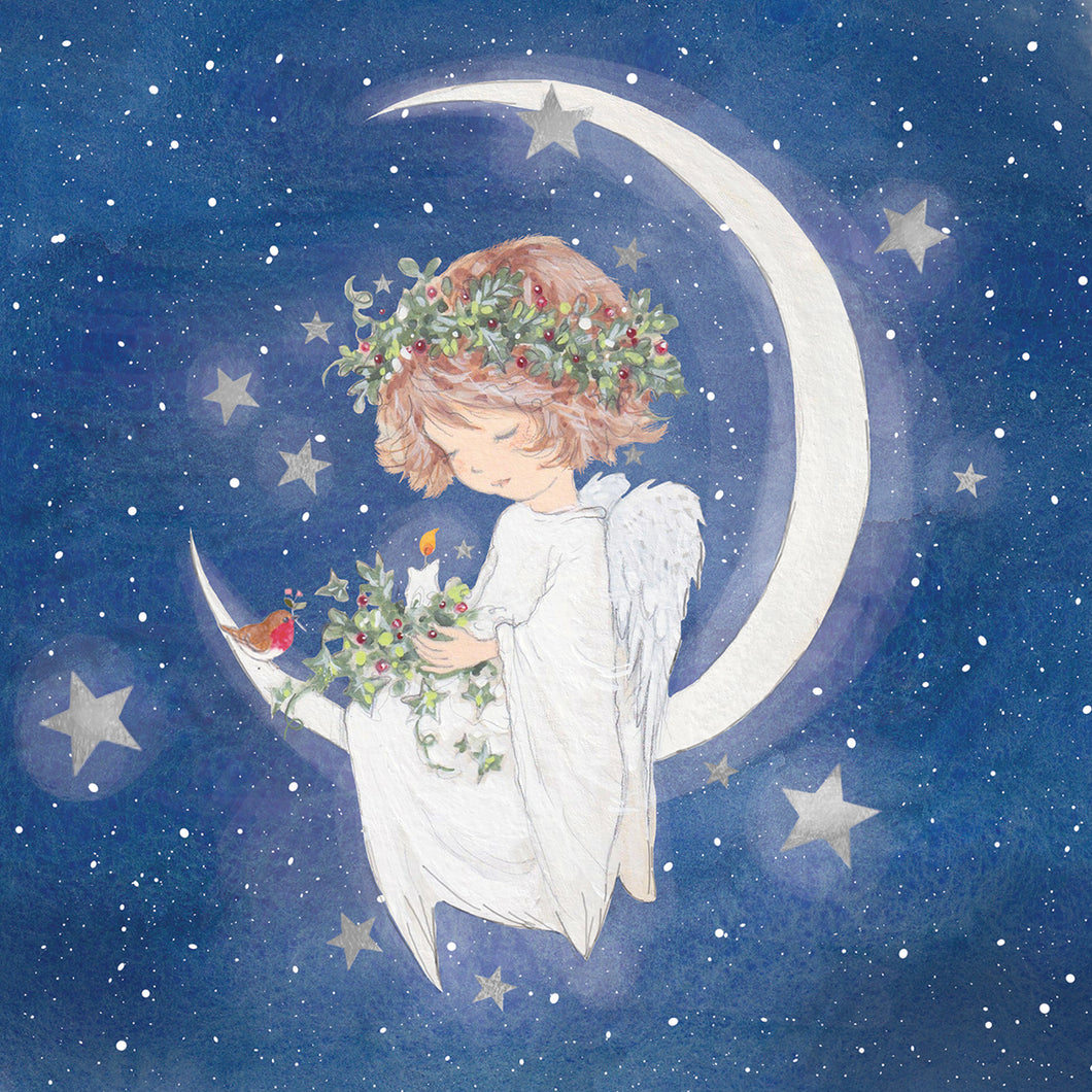Parkinson's UK Angel and moon charity Christmas cards