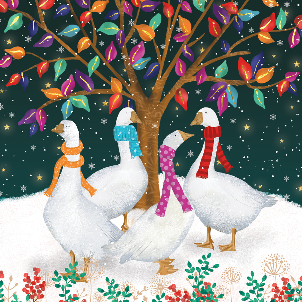 Parkinson's UK Festive geese charity Christmas cards
