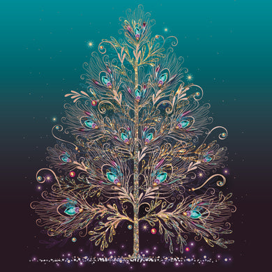 Parkinson's UK Peacock tree charity Christmas cards