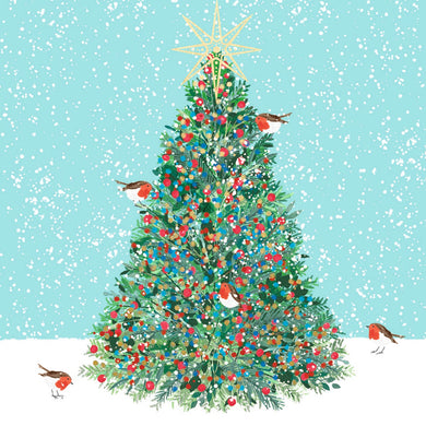 Parkinson's UK charity Christmas cards. Oh Christmas tree design. Pack of 10 cards