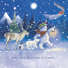 Parkinson's UK charity Christmas cards. Let it snow design. Pack of 10 cards