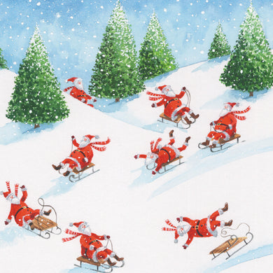 Parkinson's UK charity Christmas cards. Winter games design. Pack of 10 cards