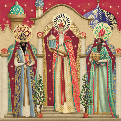 Parkinson's UK Charity Christmas cards. We three kings design. Pack of 10 cards.