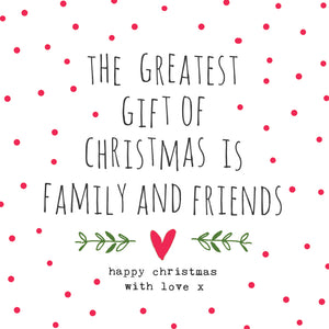 Parkinson's UK charity Christmas cards. The greatest gift of Christmas design. Pack of 10 cards.
