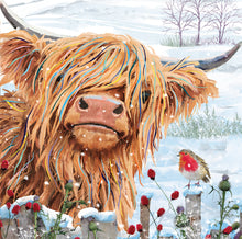 Parkinson's UK charity Christmas cards. Highland Christmas design. Pack of 10 cards.