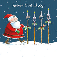 Parkinson's UK charity Christmas cards - Four candles design