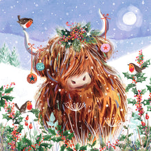 Parkinson's UK charity Christmas cards - Highland cow and friends design