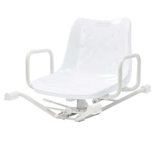 Width adjustable swivel seat