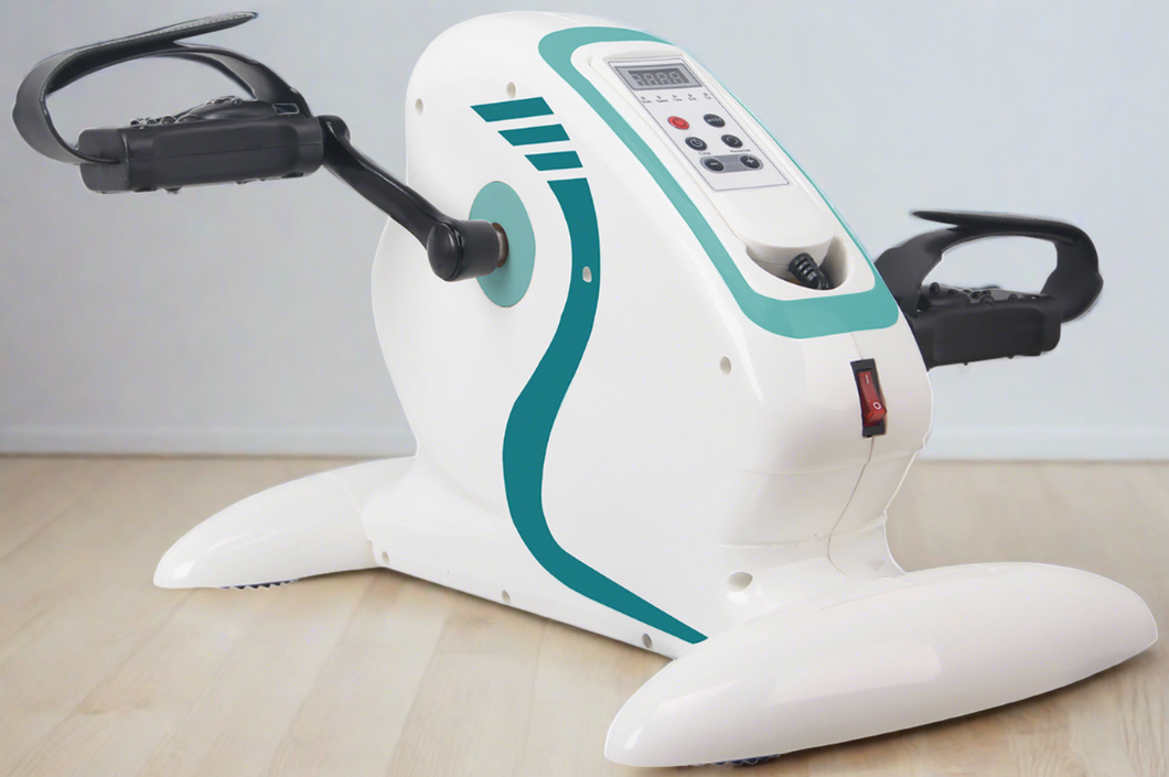 Motorised electric mini exercise bike