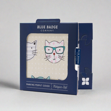 Blue badge holder. Cool cats design