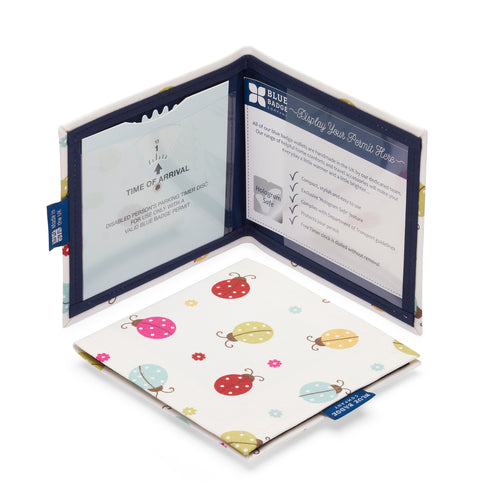 Blue Badge Holder - Ladybirds