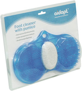 Foot cleaner with pumice