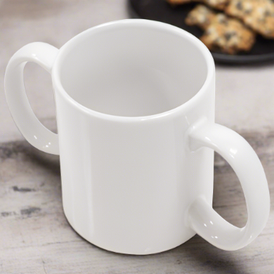 2 handled ceramic mug
