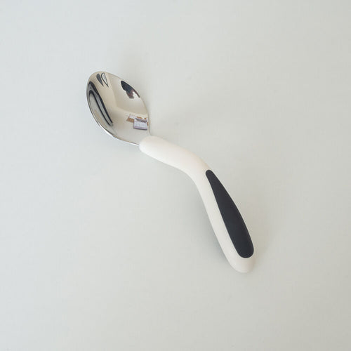Ergonomic right angled spoon